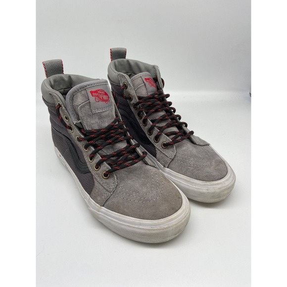 VANS‎ Off The Wall High-Top Unisex Sneaker Shoes M 6.5 W 8.0 Gray Scotchgard - Picture 1 of 11